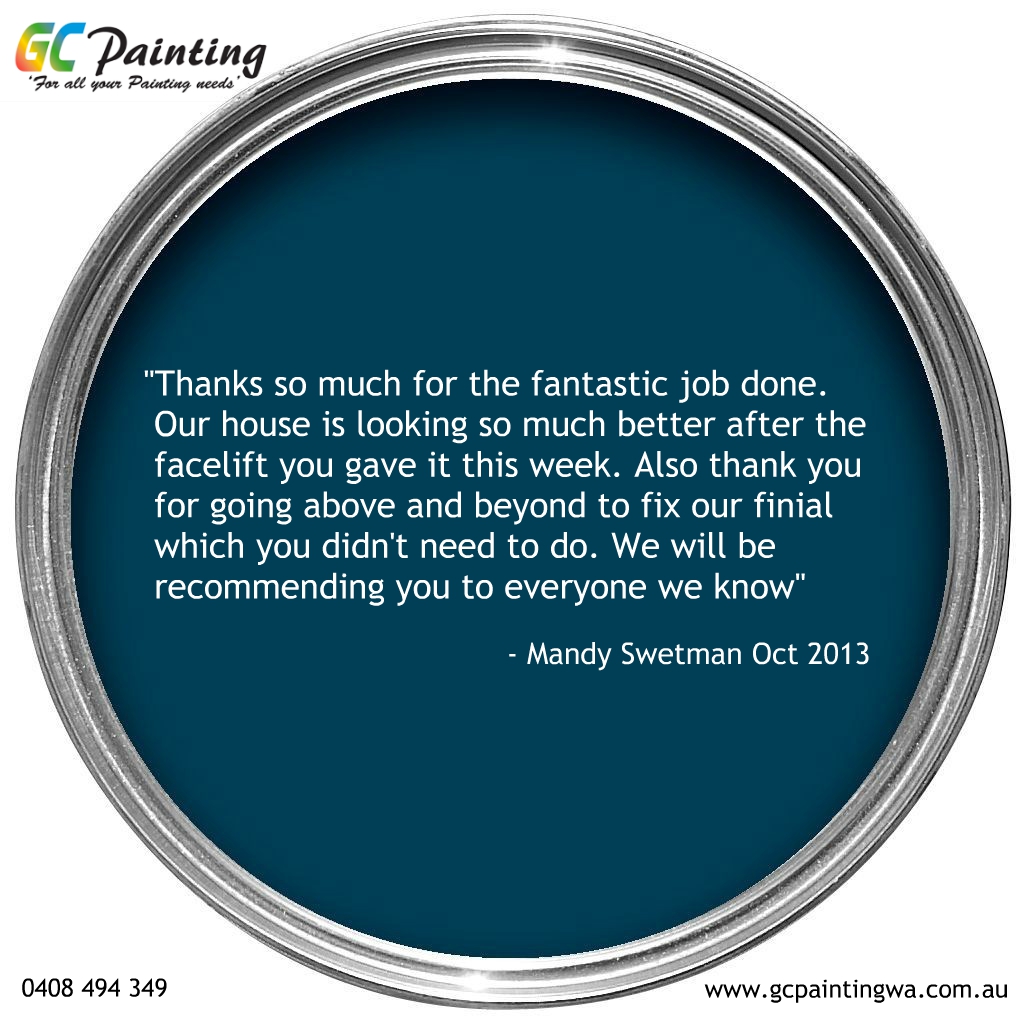 gc painting customer review testimonial